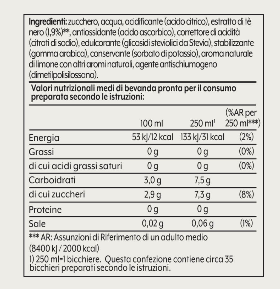 Concentrato Lipton Ice Tea gusto Limone